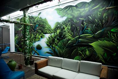 Jungle Wall at the RDM Private Cannabis Club