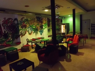 Main lounge area of Smoke Green Cannabis Club BCN