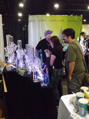 Glassware at the Cannabis Cup in Denver