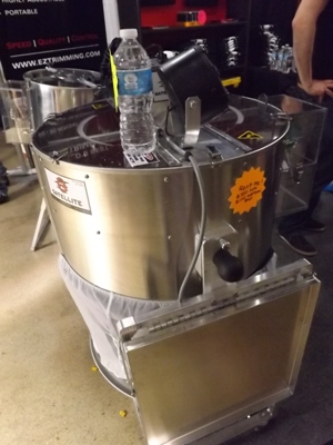 Leaf Trimming Machine at the Cannabis Cup Expo