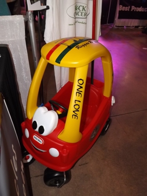 Little red car at the cannabis cup