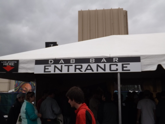 Dab Bar Entrance at the High Times Cannabis Cup