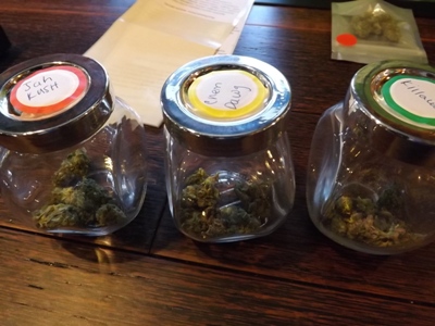 Marijuana Selection at LaContes in Denver Colorado