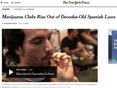 Article in New York Times about MarijuanaGames.org