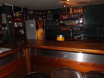 The bar at Reefer Coffeeshop