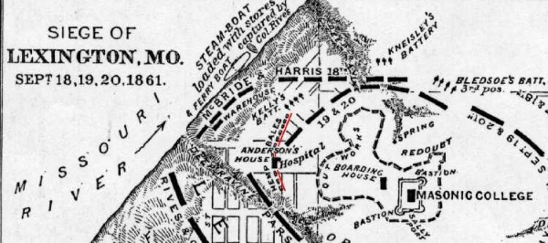Battle of Hemp Bales Map