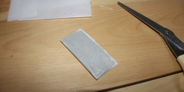 Create neat little kief package in wax paper