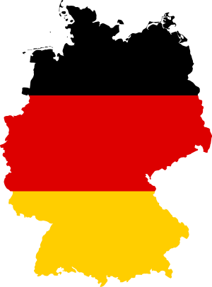 Small colored German flag