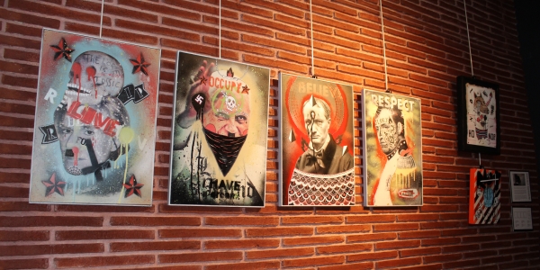 Wall of Art at Choko coffeeshop