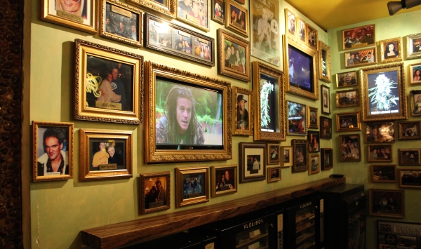 Wall of famous visitors to Green House Coffeeshop