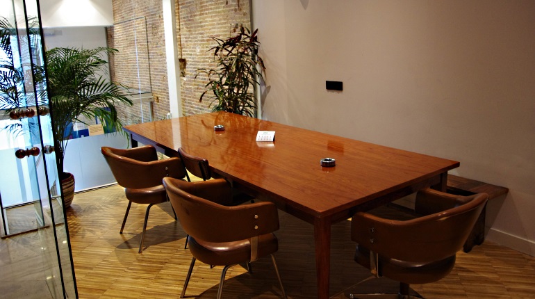 Boardroom Table at Mon Ami Marijuana Club Barcelona