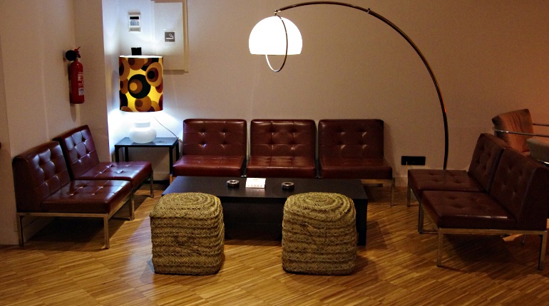 Brown Living Room Area at Mon Ami Private Cannabis Club BCN