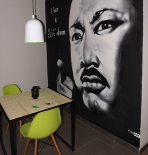 MLK Jr Wall at Sweet Dreams in Barcelona