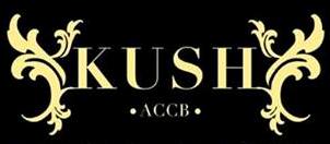 The Kush Cannabis Club Logo in Black