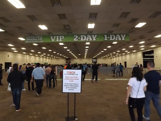 Main lobby at the Cannabis Cup