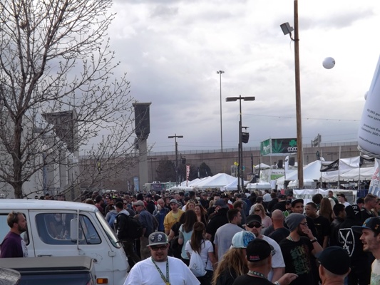 Incoming rain at the 2014 Cannabis Cup