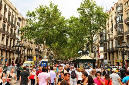 Las Ramblas in Barcelona hosts many cannabis clubs