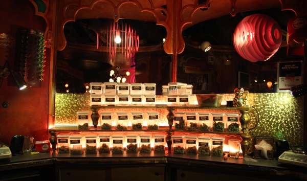 The marijuana dispensary at Dampkring coffee shop Amsterdam