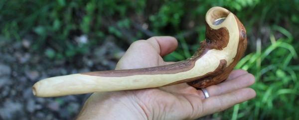 Large Tribal Pipe in hand