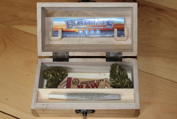 Interior of Cannabuy box