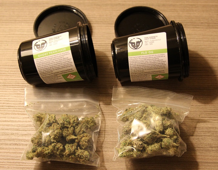 Ghost Train Haze and FLO OG from Groundswell marijuana dispensary Denver