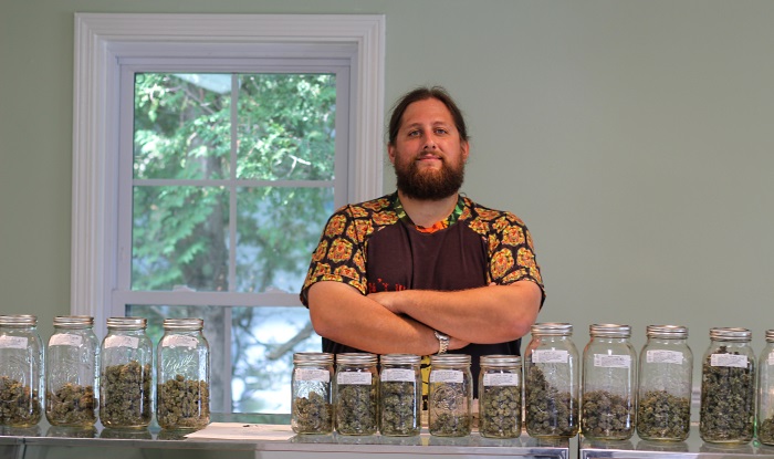Paul T McCarrier - owner of 1 Mill Cannabis Dispensary in Belfast Maine