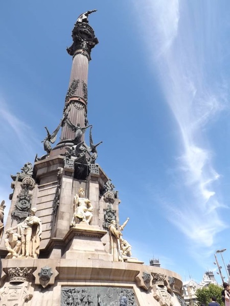 Columbus Monument at Las Ramblas Barcelona