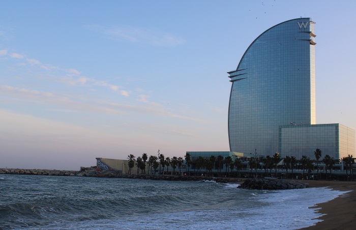 Barceloneta beach perfect spot for a joint