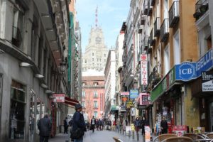 You can buy street hash in areas like this in downtown Madrid but dont