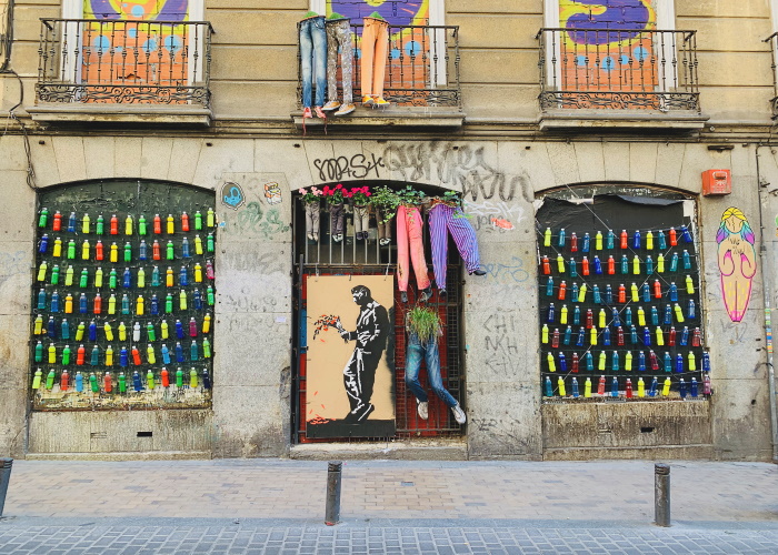 Calle del Pez is one of the most well-known streets in the neighbourhood of Malasaña