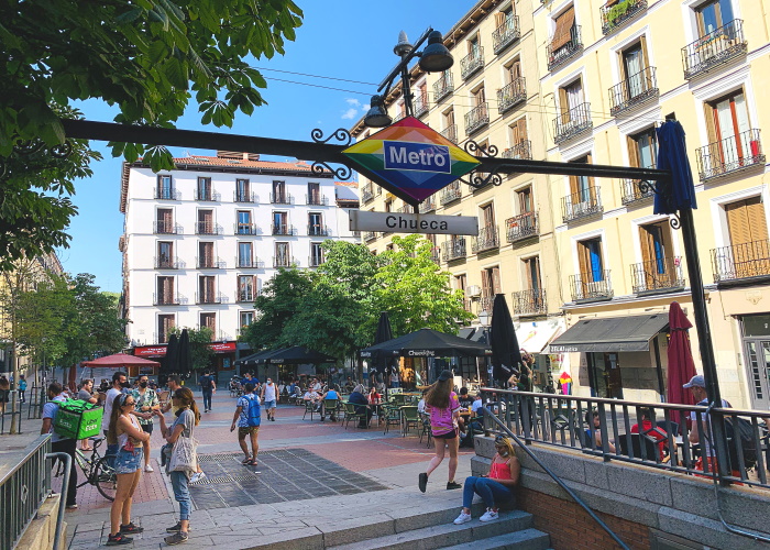 The Chueca metro stop will permanently display the rainbow flag in support of the LGBTQ Community