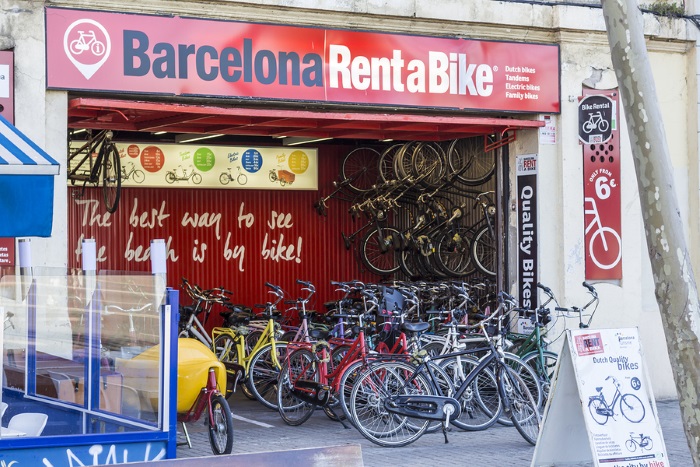 Rent a bike store in Barcelona