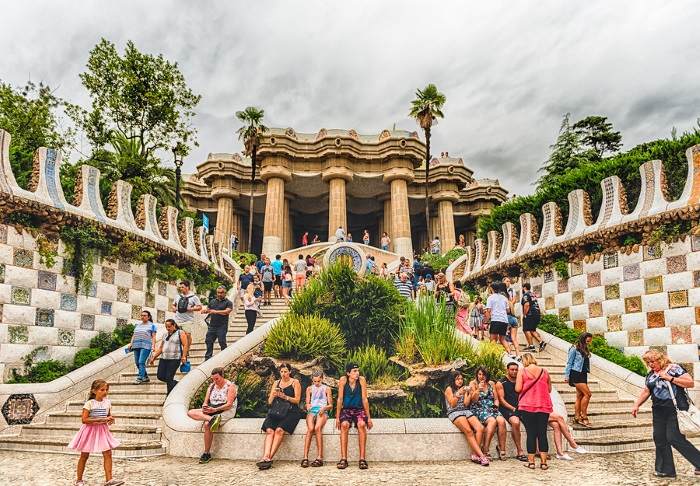 Parc Guell is one of the most beautiful parks you'll ever see.